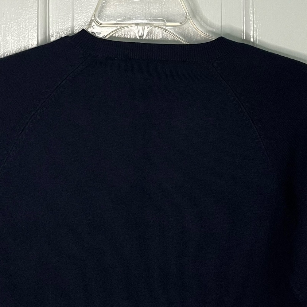 525 America Navy Crewneck Sweater Womens Size Small New Minimalist Closet Staple - Picture 5 of 12